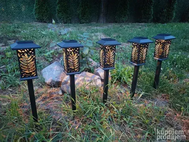 Kućice listići - Solarne Lampe set 6kom Kućice listići - Solarne Lampe set 6kom