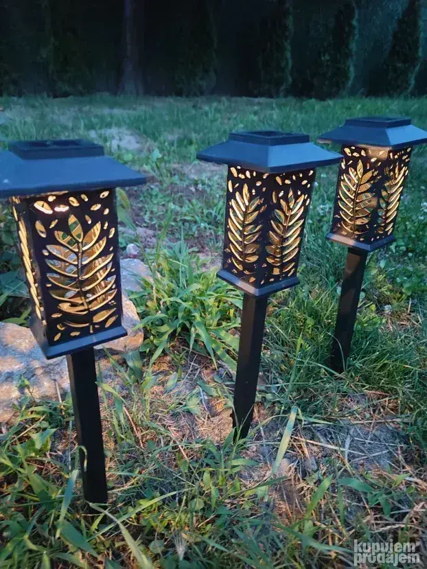 Kućice listići - Solarne Lampe set 6kom Kućice listići - Solarne Lampe set 6kom - Image 3