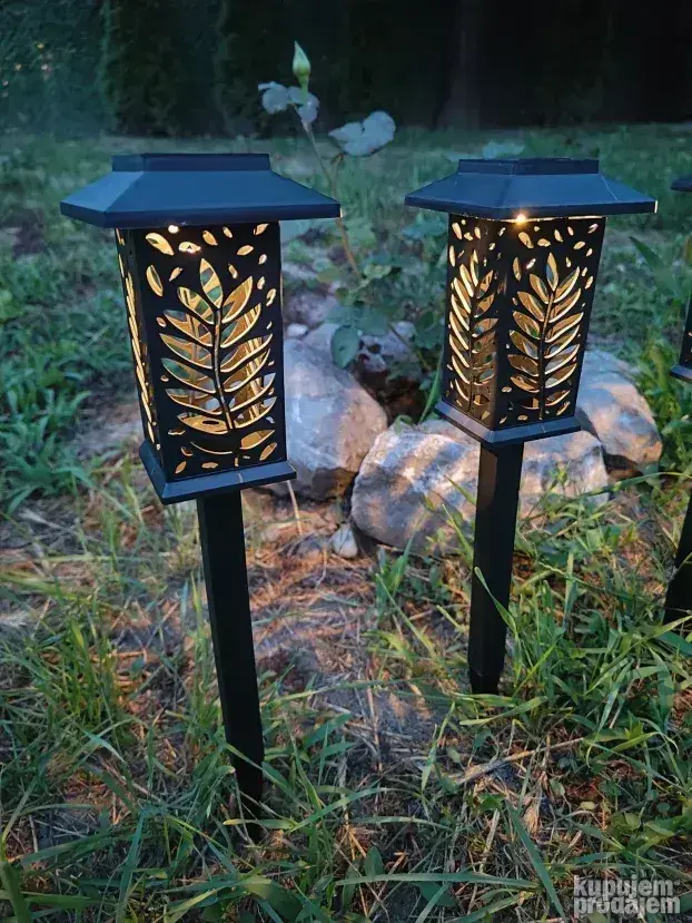 Kućice listići - Solarne Lampe set 6kom Kućice listići - Solarne Lampe set 6kom - Image 2